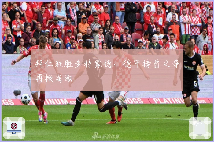 拜仁狂胜多特蒙德，德甲榜首之争再掀高潮